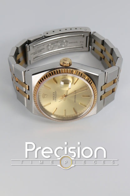 Rolex OysterQuartz DateJust 36 Ref: 17013 Two-Tone