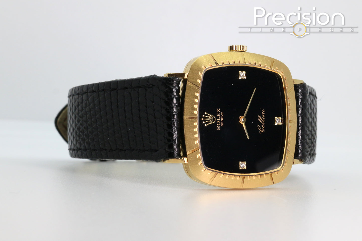 Rolex Cellini Ref: 4084 🔥Rare Onxy Diamond Dial🔥30mm Yellow Gold