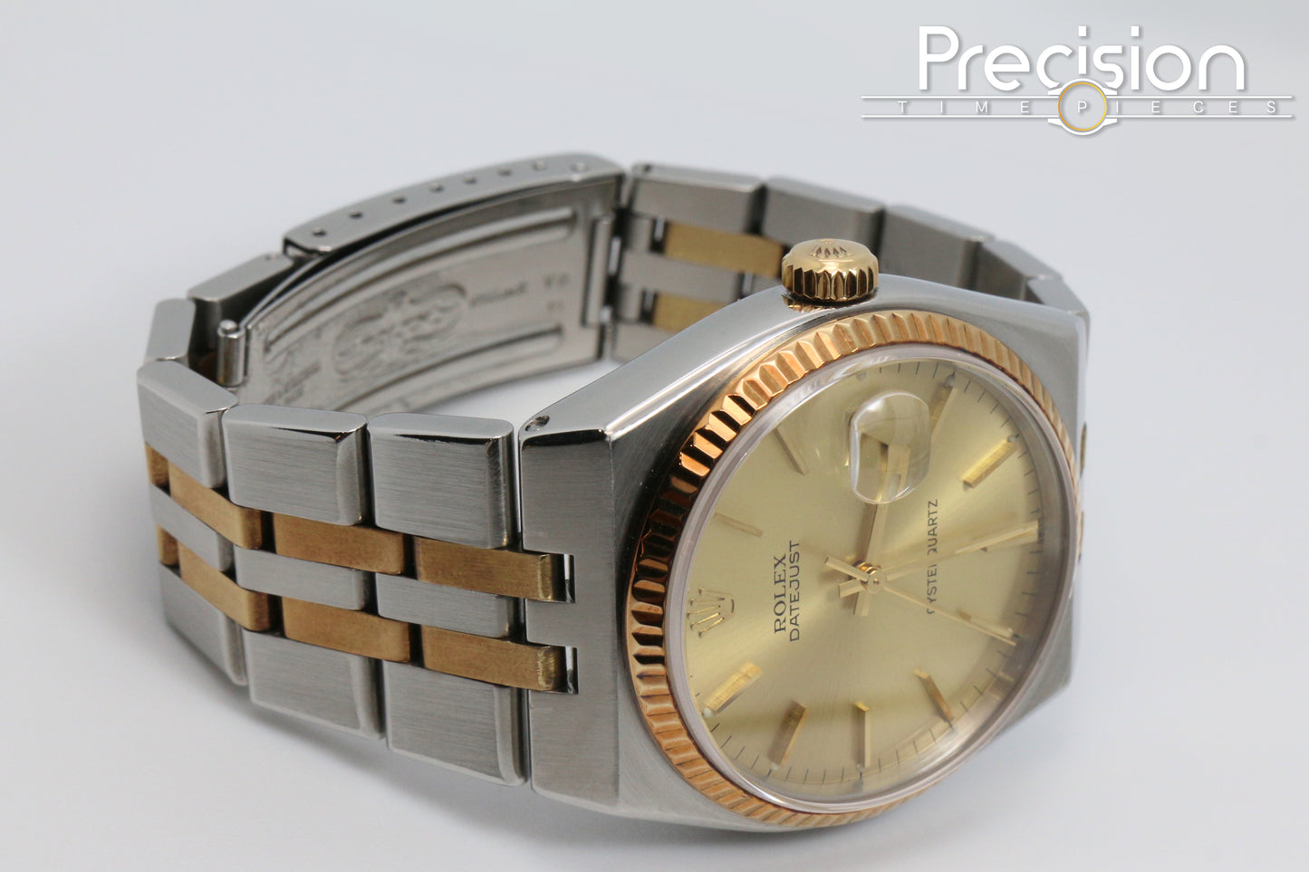 Rolex OysterQuartz DateJust 36 Ref: 17013 Two-Tone