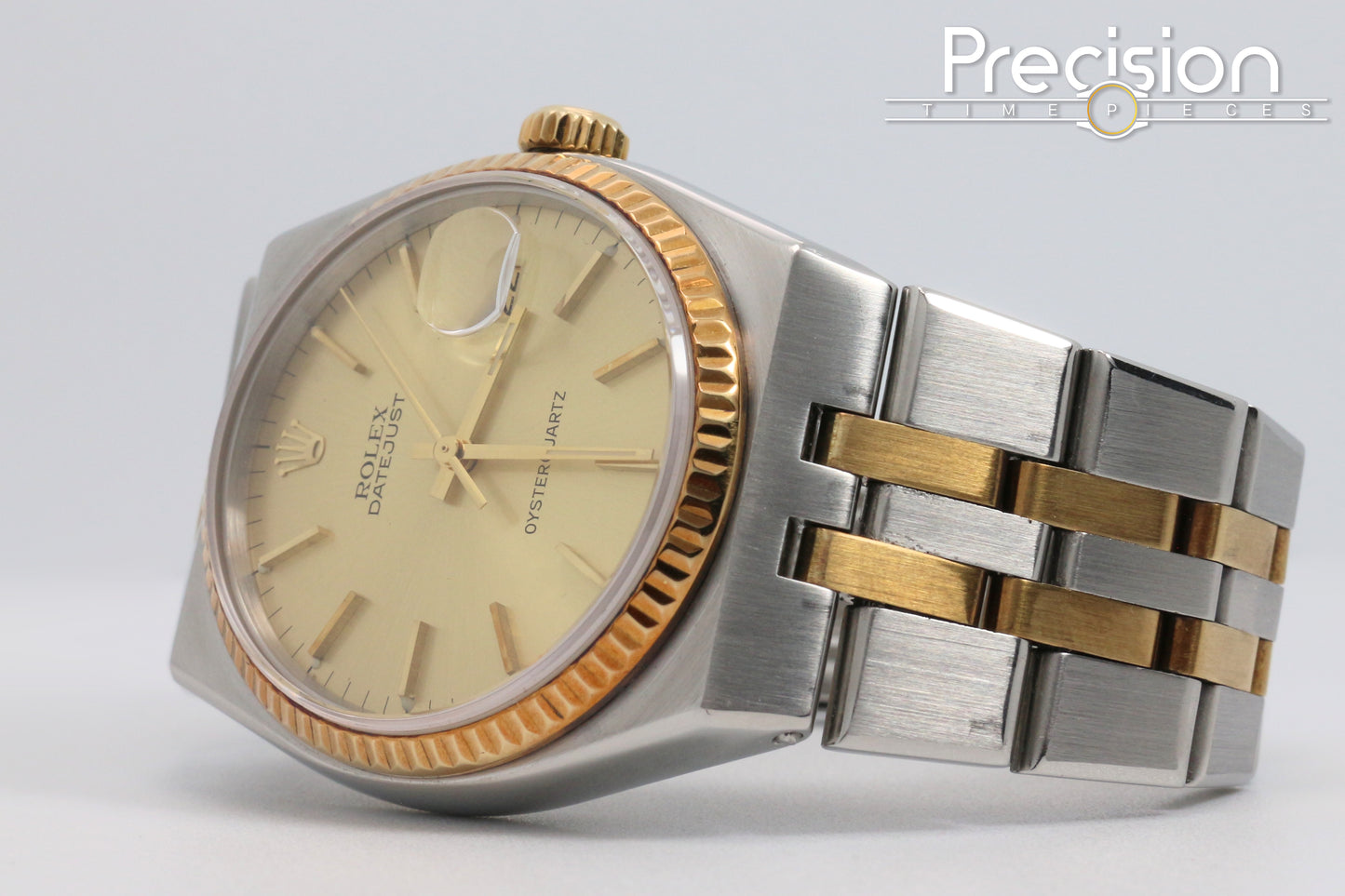 Rolex OysterQuartz DateJust 36 Ref: 17013 Two-Tone