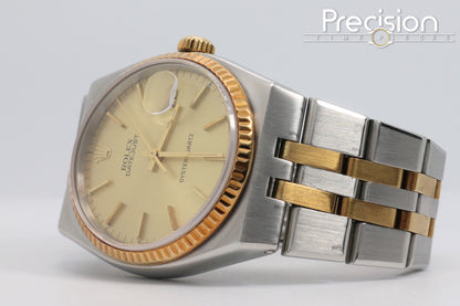 Rolex OysterQuartz DateJust 36 Ref: 17013 Two-Tone