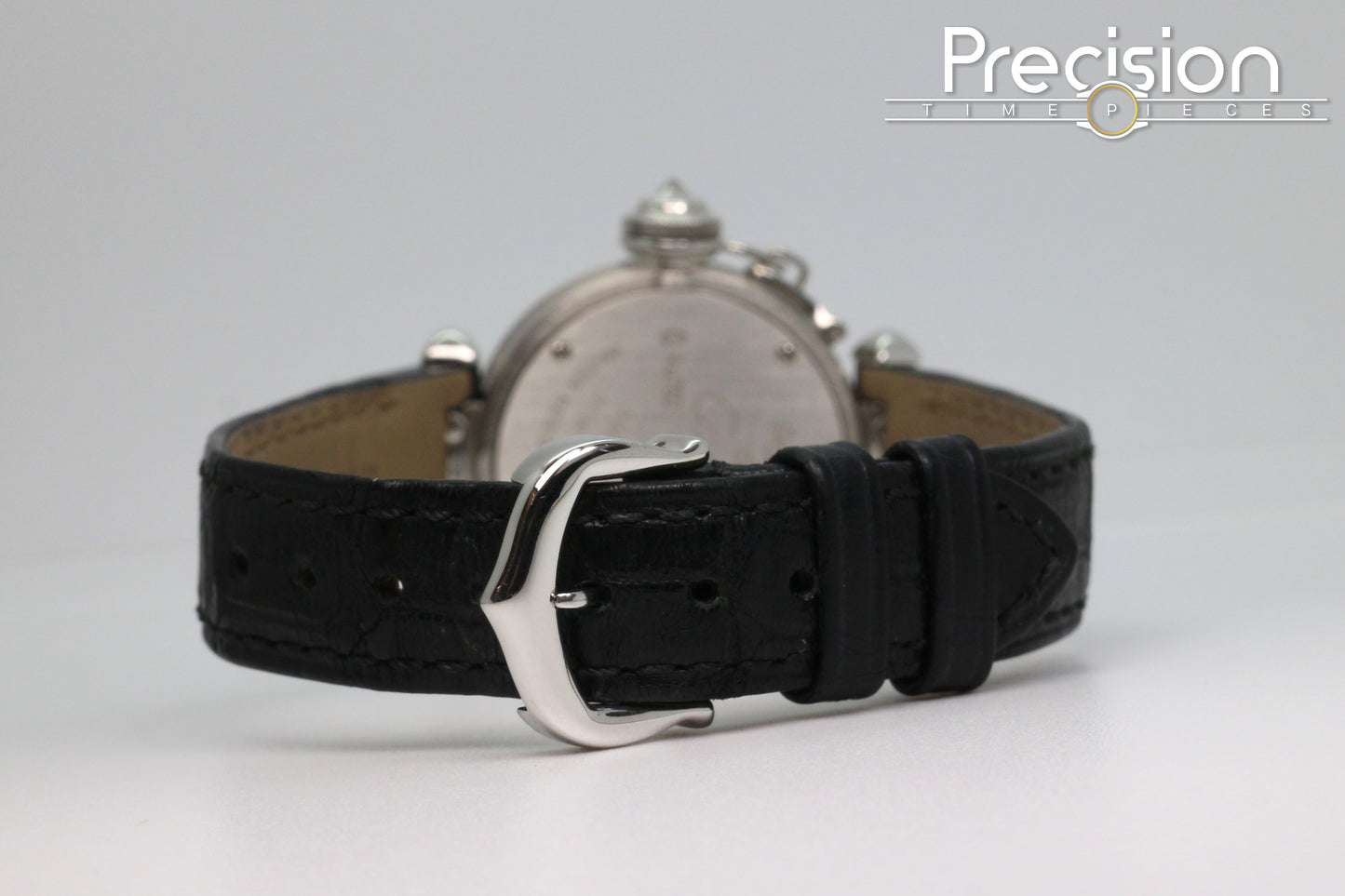 Cartier Pasha Ref: 3134 Ladies 27mm Quartz White Gold Diamond Bezel