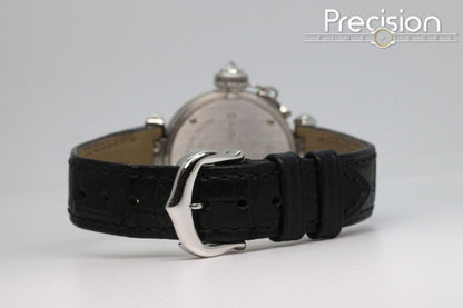 Cartier Pasha Ref: 3134 Ladies 27mm Quartz White Gold Diamond Bezel