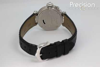 Cartier Pasha Ref: 3134 Ladies 27mm Quartz White Gold Diamond Bezel