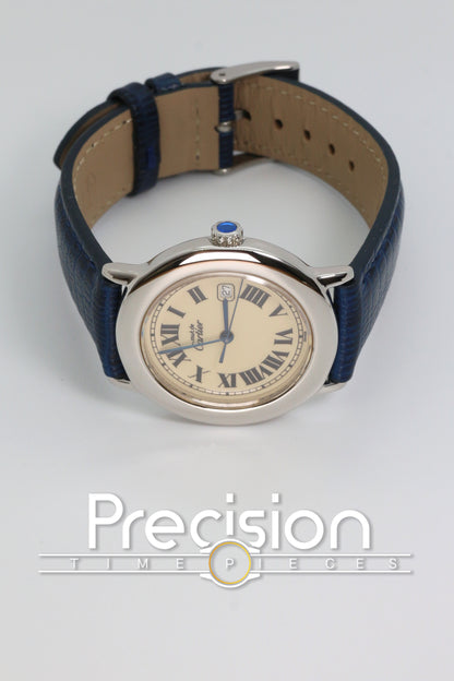 Cartier Must de Ronde Ref: 1800 1 Sterling Silver 33mm Ladies Quartz