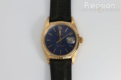 Rolex DateJust 36 Ref: 16018 18K Yellow Gold 36mm