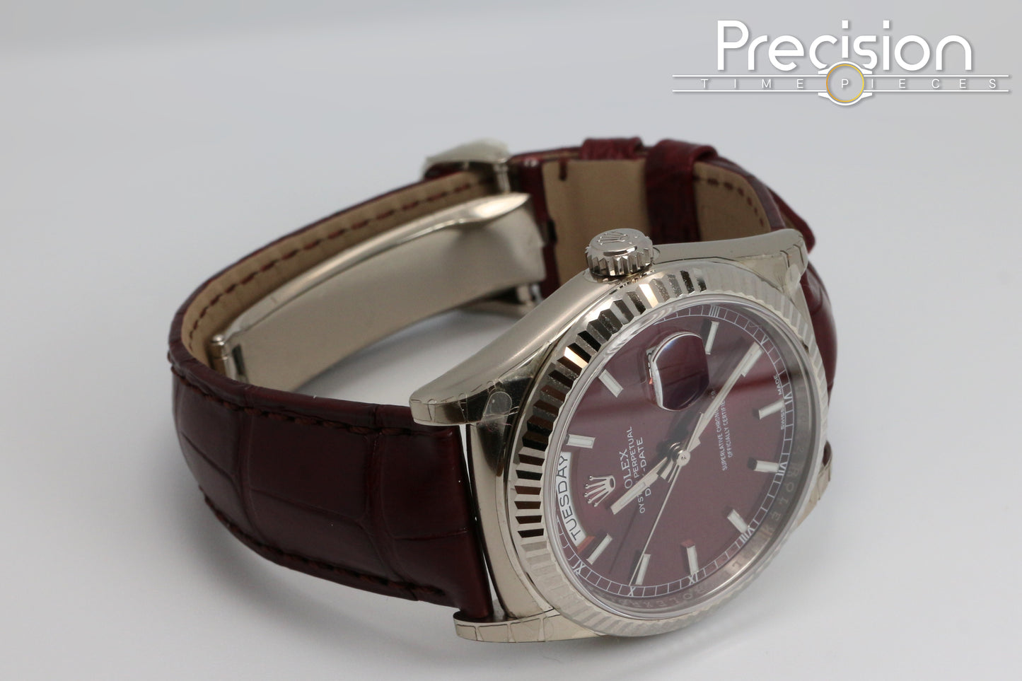 Rolex Day-Date 36 Ref: 118139 🔥Rare Cherry Dial 🔥18K White Gold 36mm