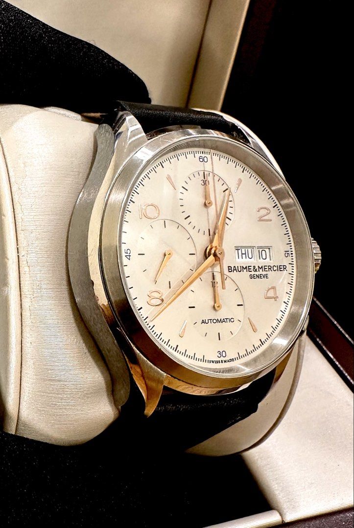 Baume & Mercier Clifton Chronograph Ref: 65731 43mm Automatic Full Set