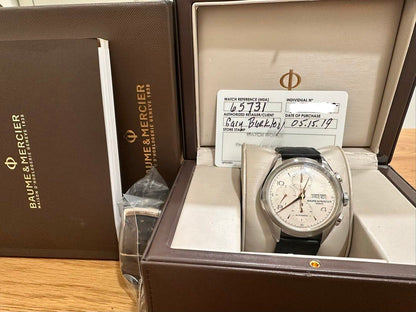 Baume & Mercier Clifton Chronograph Ref: 65731 43mm Automatic Full Set