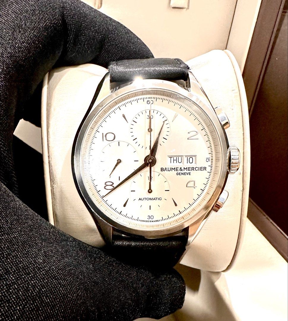 Baume & Mercier Clifton Chronograph Ref: 65731 43mm Automatic Full Set