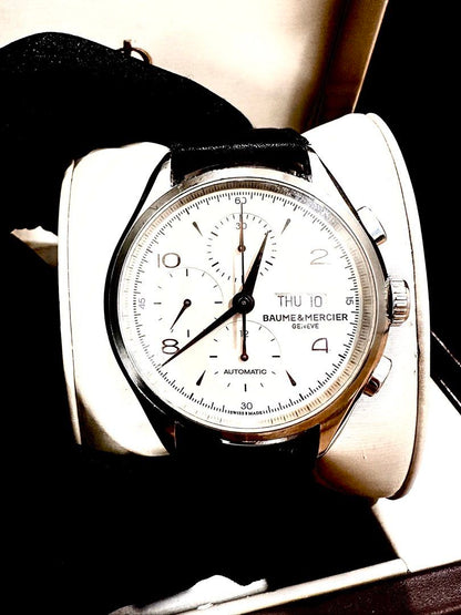 Baume & Mercier Clifton Chronograph Ref: 65731 43mm Automatic Full Set