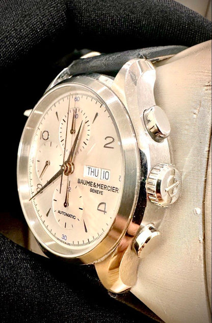 Baume & Mercier Clifton Chronograph Ref: 65731 43mm Automatic Full Set