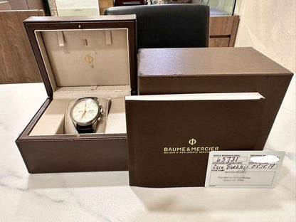 Baume & Mercier Clifton Chronograph Ref: 65731 43mm Automatic Full Set