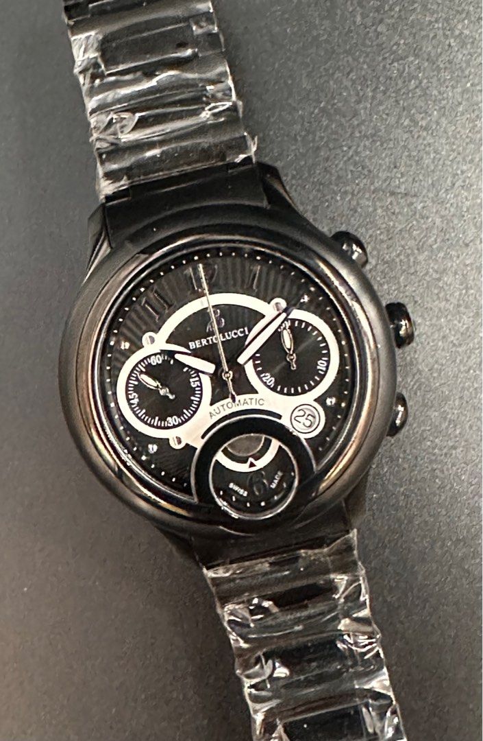 Bertolucci All Black PDV Coated Chronograph 1194