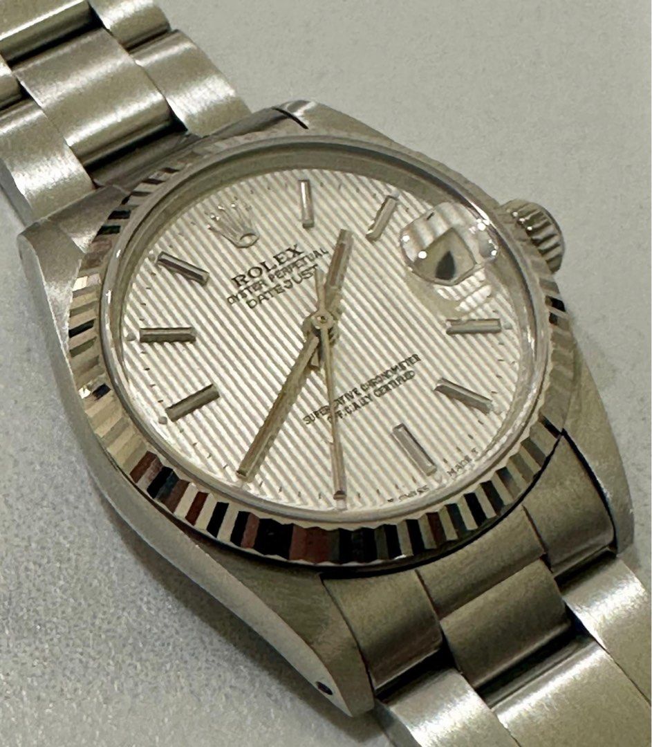 Rolex DateJust 31 Silver “Tapestry” Dial (Best Deal!)