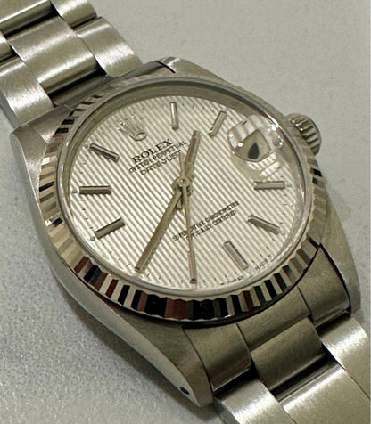 Rolex DateJust 31 Silver “Tapestry” Dial (Best Deal!)