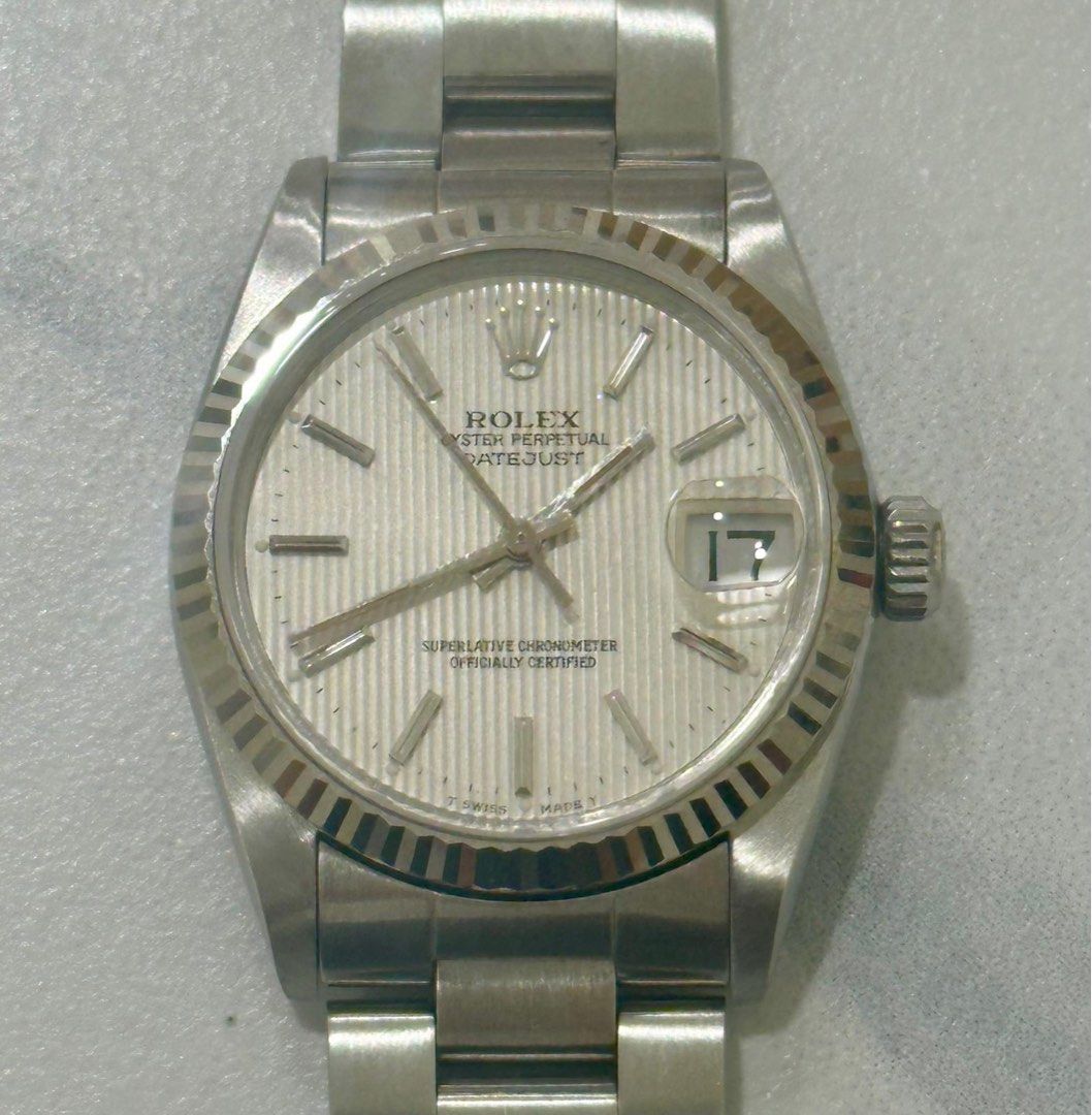 Rolex DateJust 31 Silver “Tapestry” Dial (Best Deal!)