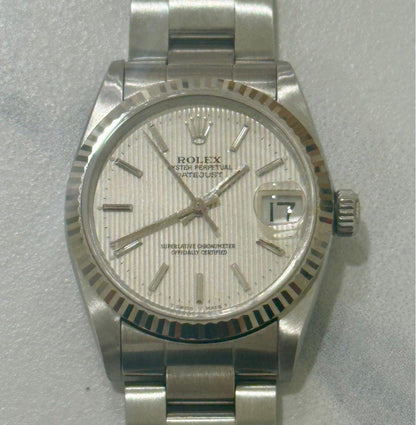 Rolex DateJust 31 Silver “Tapestry” Dial (Best Deal!)