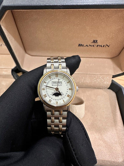 Blancpain Villeret Annual Calendar + Moon Phase Couple Watch