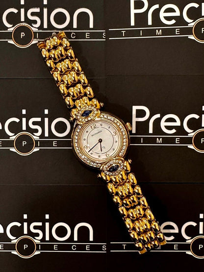 Bucherer Paradiso 28mm Quartz Diamonds and Sapphire