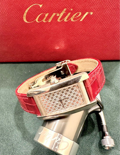 Cartier Americaine White Gold Rare Diamond Dial