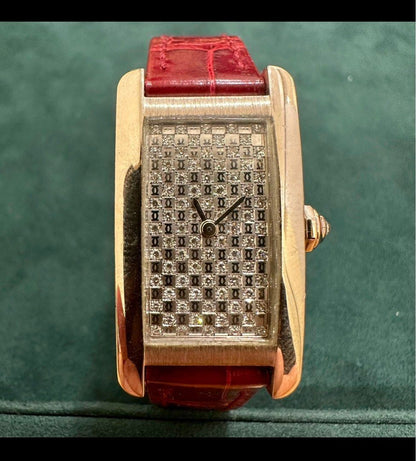 Cartier Americaine White Gold Rare Diamond Dial