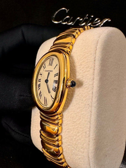 Cartier Baignoire Ref: W15045D8 18K Yellow Gold 22.5mm Quartz