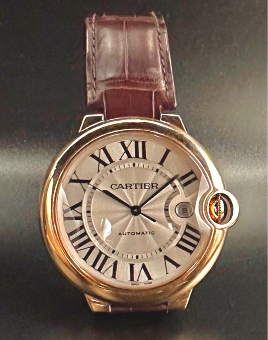 Cartier Ballon Bleu De Silver 42mm 18K Rose Gold