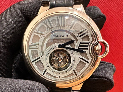 Cartier Ballon Bleu Flying Tourbillion 18K White Gold 46mm Ref: W6920021