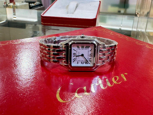 Cartier Panthere De Cartier Ref: WSPN0015 White Dial 27 x 37mm Quartz Brand New Unworn Full Set
