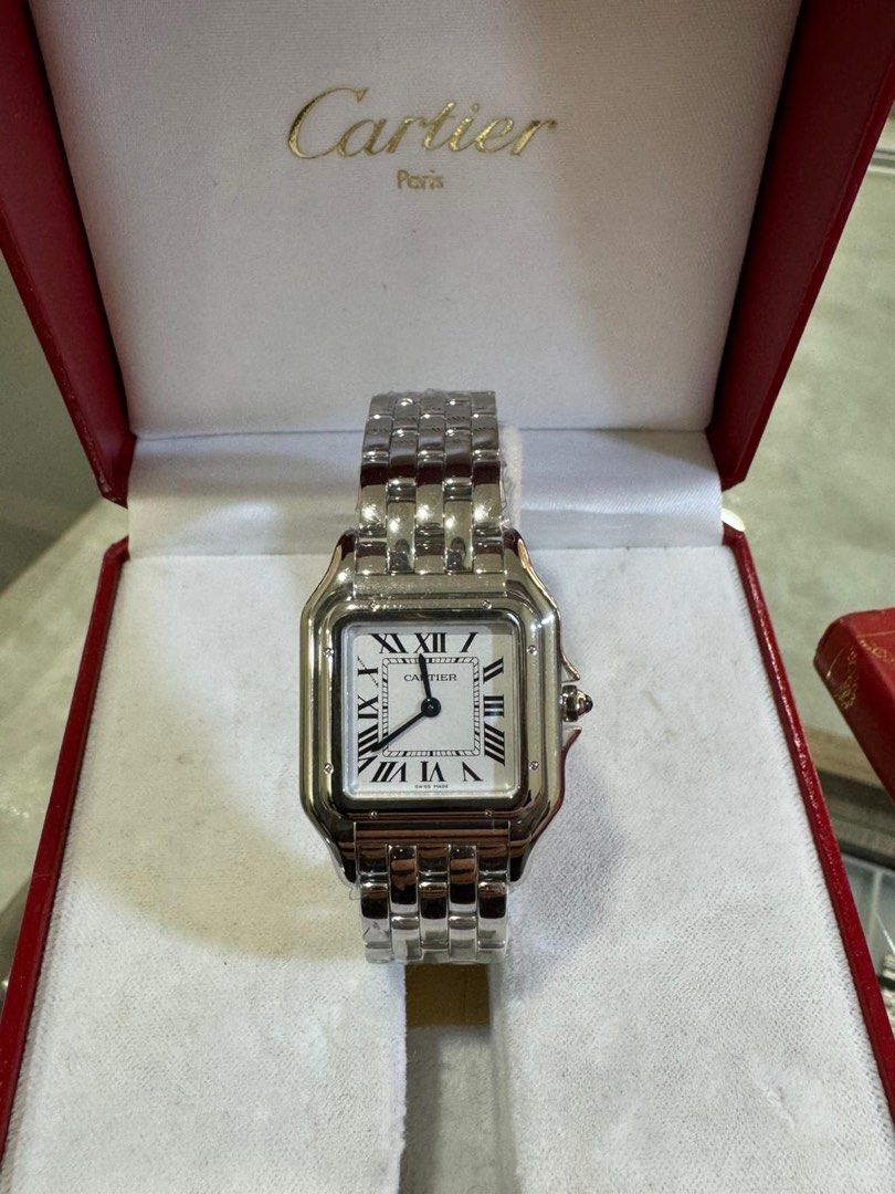 Cartier Panthere De Cartier Ref: WSPN0015 White Dial 27 x 37mm Quartz Brand New Unworn Full Set