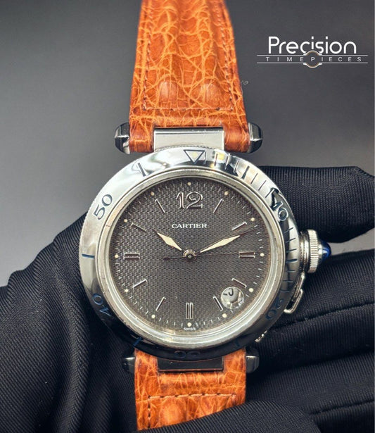 Cartier Pasha 38mm Auto Wave Dial