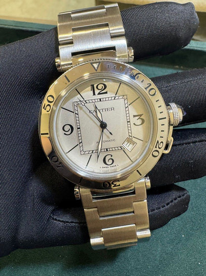 Cartier Pasha Ref: 2790 40mm Automatic Stainless Steel Like New In Box