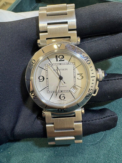 Cartier Pasha Ref: 2790 40mm Automatic Stainless Steel Like New In Box