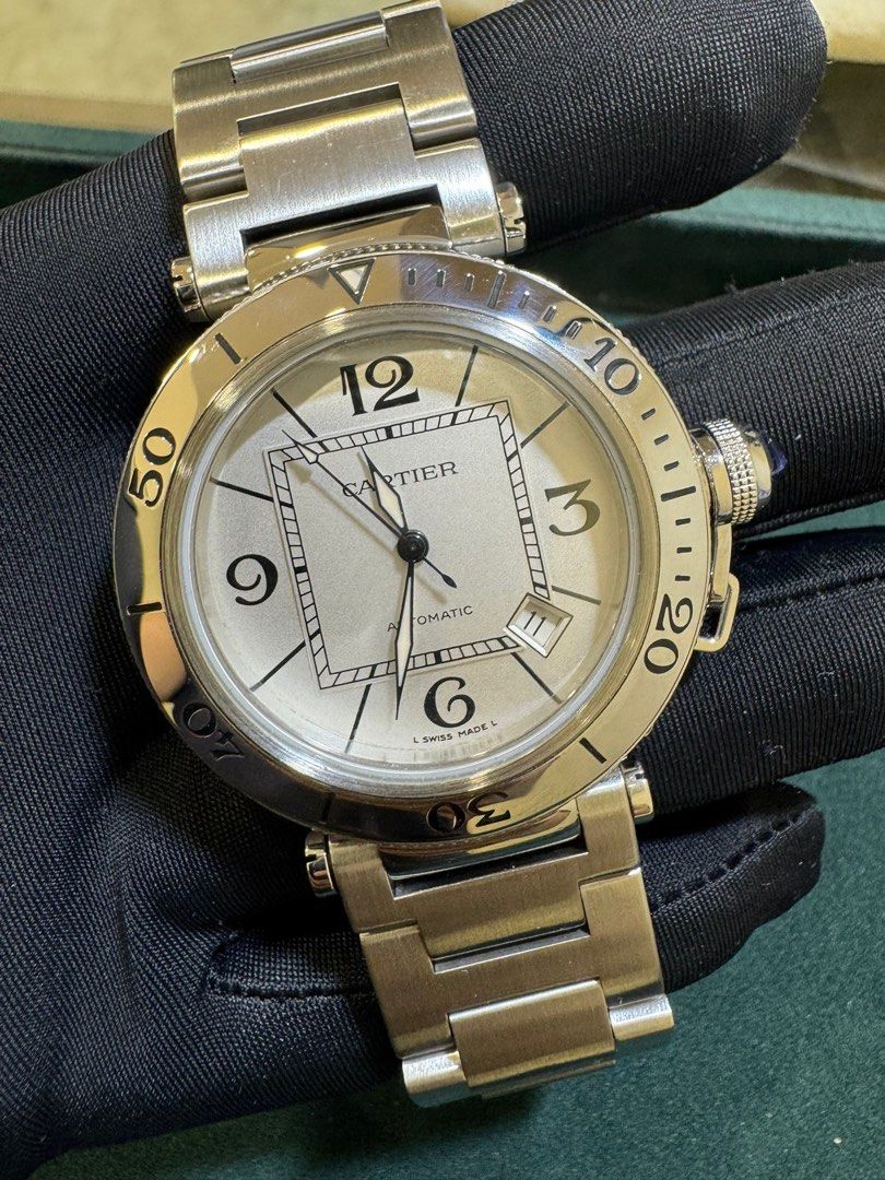 Cartier Pasha Ref: 2790 40mm Automatic Stainless Steel Like New In Box