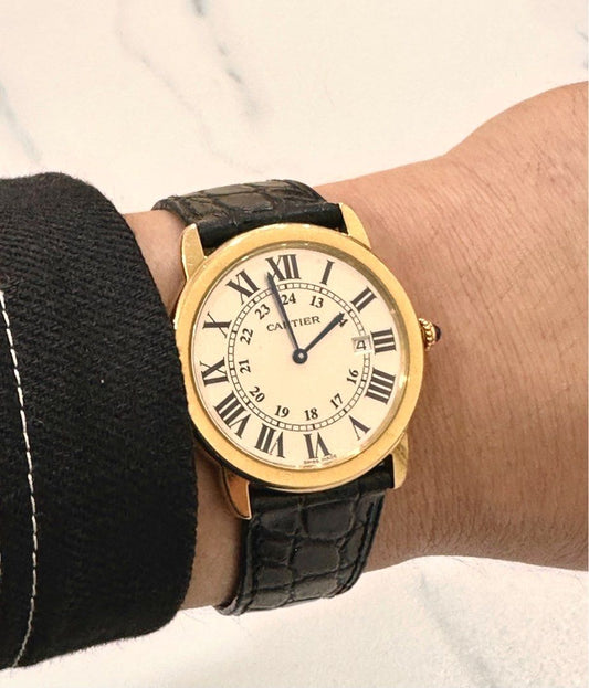 Cartier Ronde Solo Ref: 2988 18K Yellow Gold & Stainless Steel 36mm