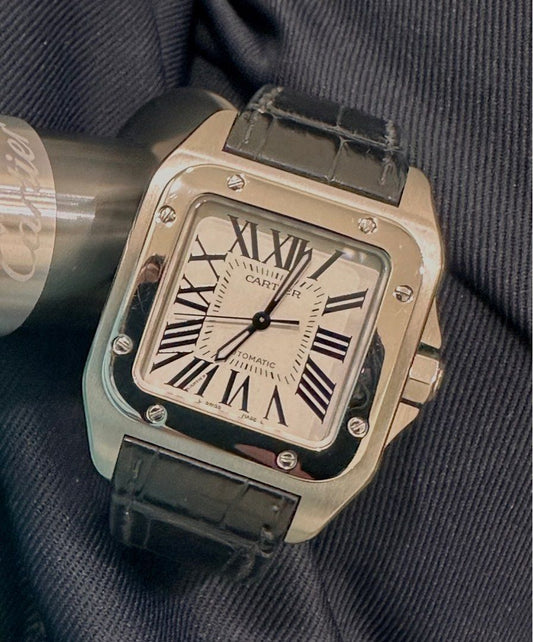 Cartier Santos 100 Medium Ref: 2878 ŵ Cert