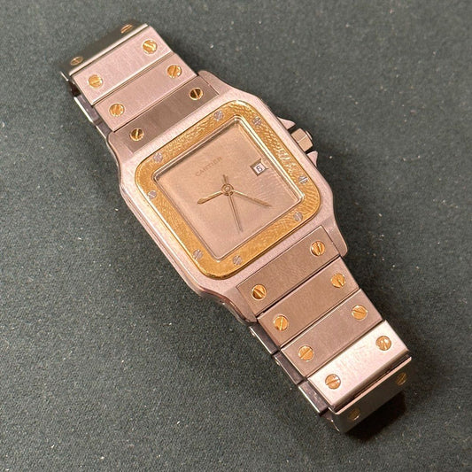 Cartier Santos Carree Slate Dial Ref 2961