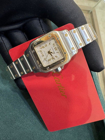 Cartier Santos Two-Tone Ref: W20045C4 35mm X 24mm Auto Full Set