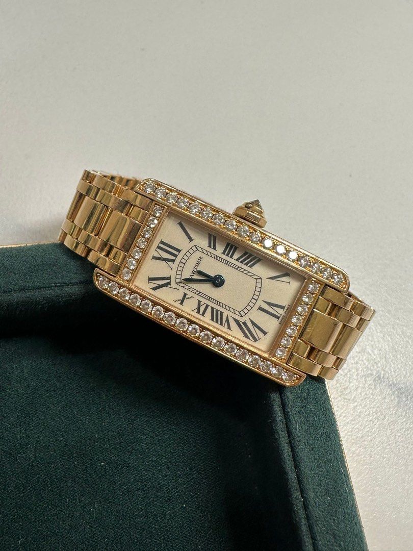 Cartier Tank Américaine 2503 Yellow Gold Quartz 19x35mm