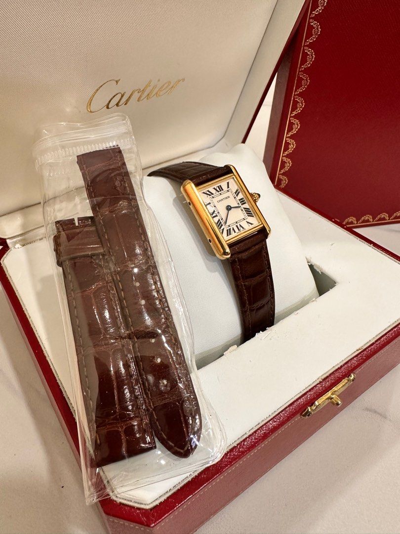 Cartier Tank Louis 18K Yellow Gold Ref: 2442 Full Set