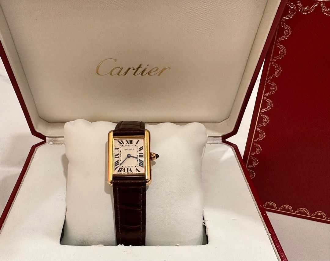 Cartier Tank Louis 18K Yellow Gold Ref: 2442 Full Set
