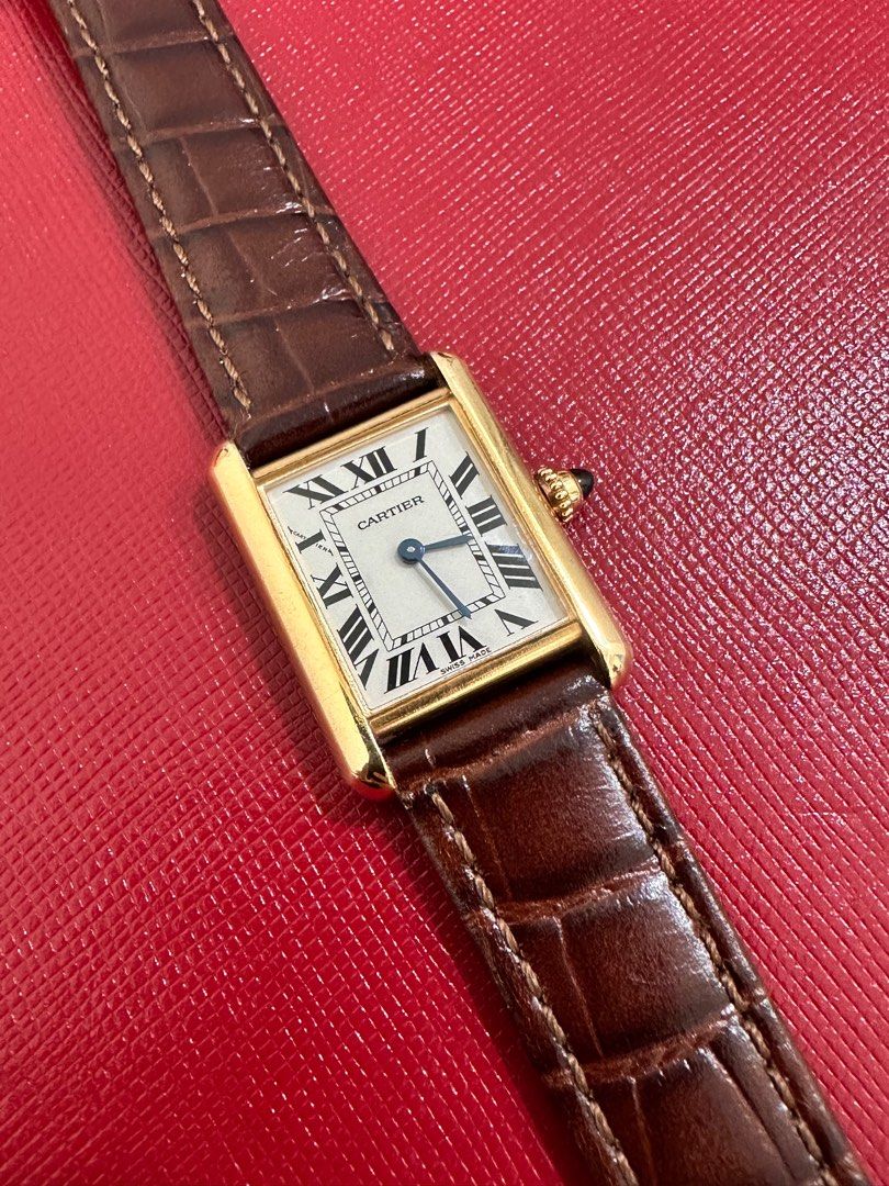 Cartier Tank Louis 18K Yellow Gold Ref: 2442 Full Set