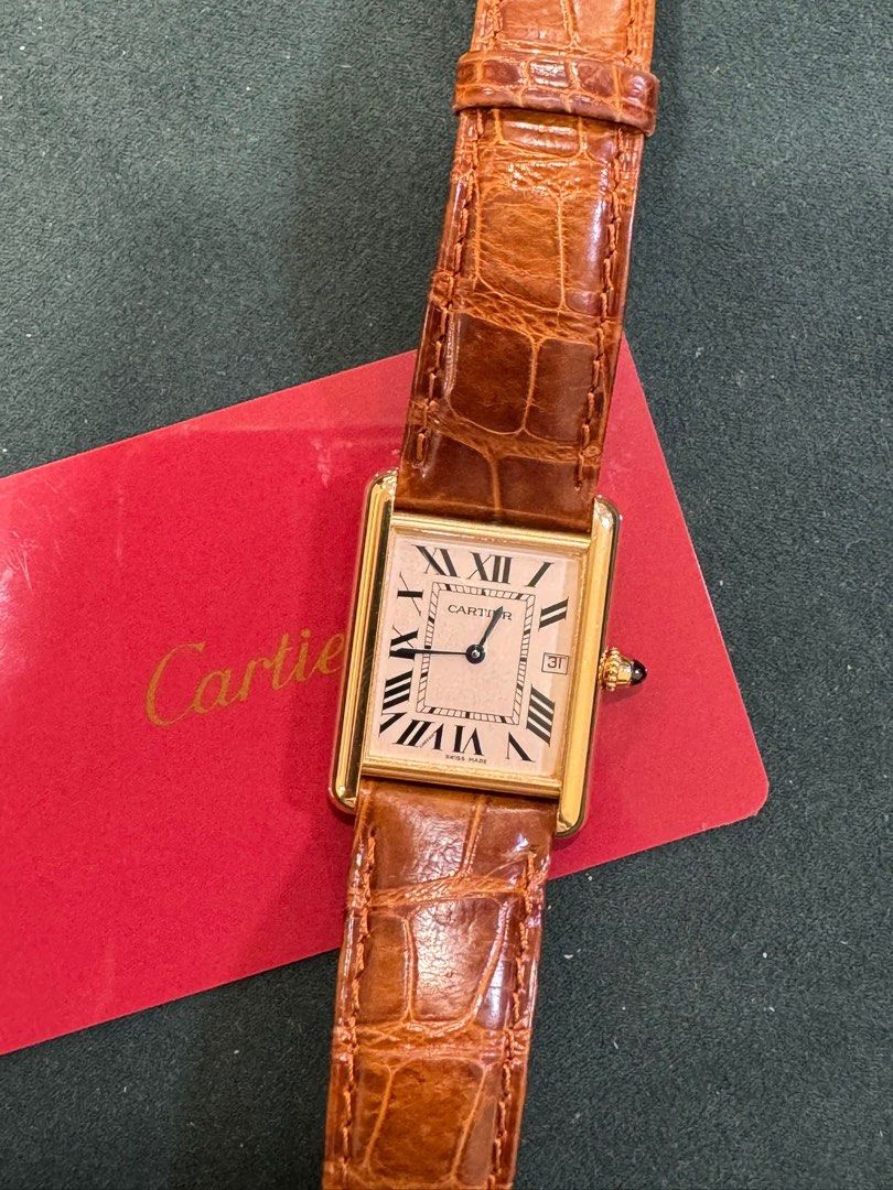 Cartier Tank Louis Ref: W1529756 / 2441 Quartz 25.5mm 18K Rose Gold Full Set LNIB