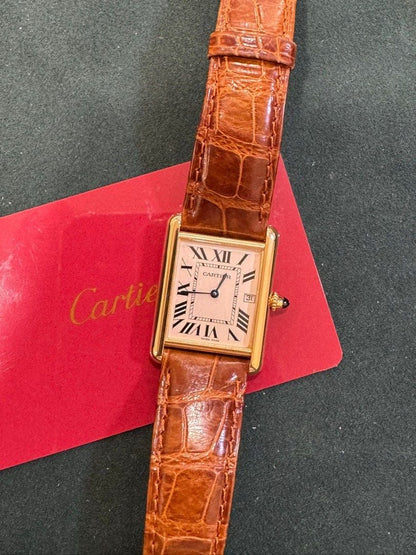 Cartier Tank Louis Ref: W1529756 / 2441 Quartz 25.5mm 18K Rose Gold Full Set LNIB