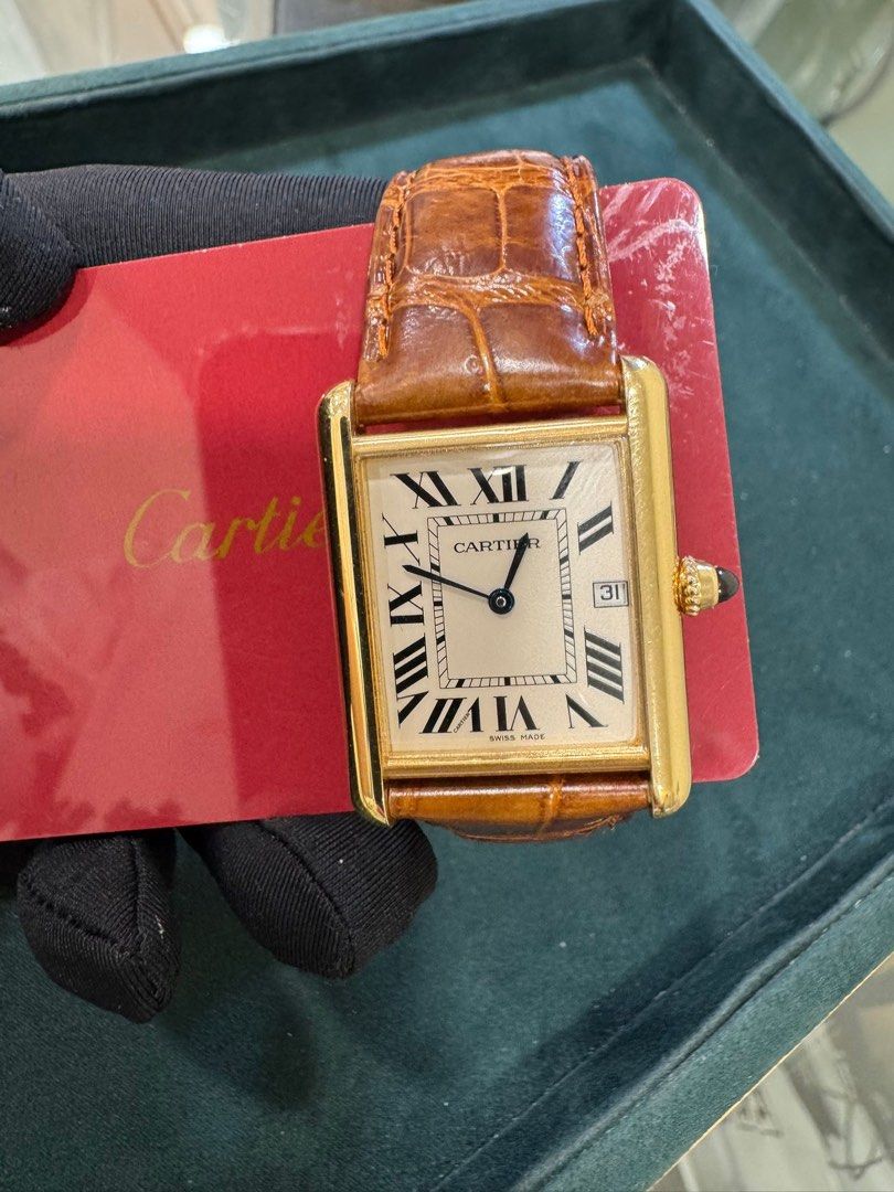 Cartier Tank Louis Ref: W1529756 / 2441 Quartz 25.5mm 18K Rose Gold Full Set LNIB