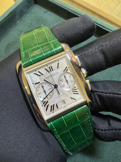 Cartier Tank MC Chrono Ref 3666 34.3mm X 44mm Full Set Auto