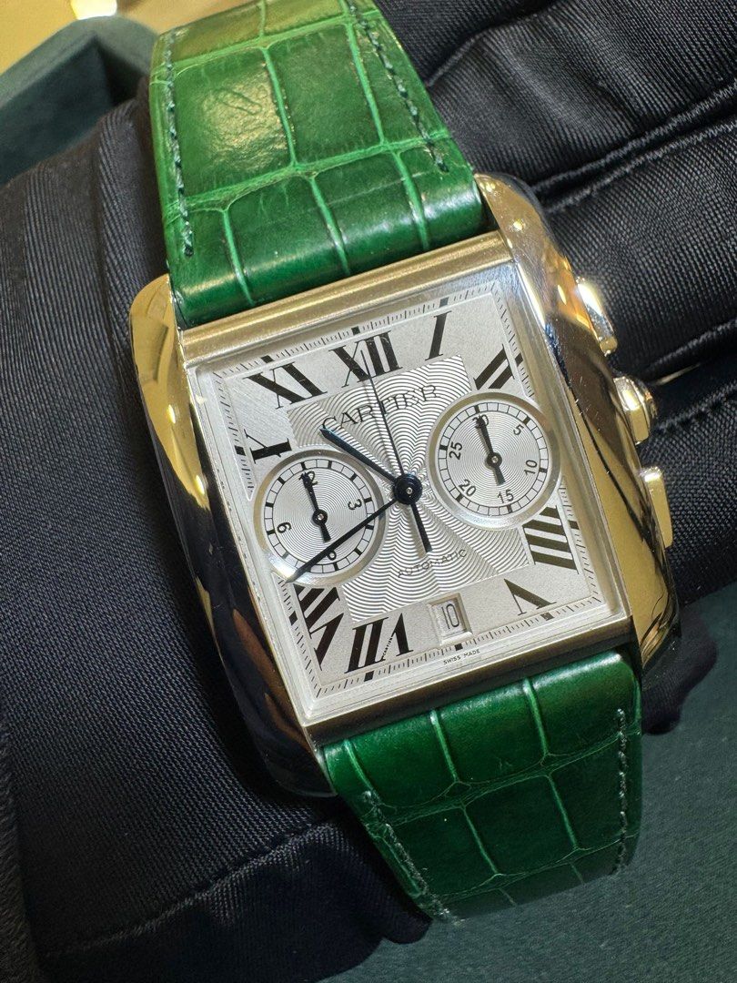 Cartier Tank MC Chrono Ref 3666 34.3mm X 44mm Full Set Auto