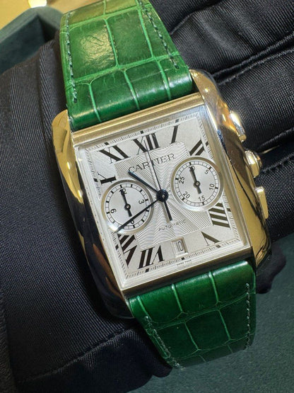 Cartier Tank MC Chrono Ref 3666 34.3mm X 44mm Full Set Auto