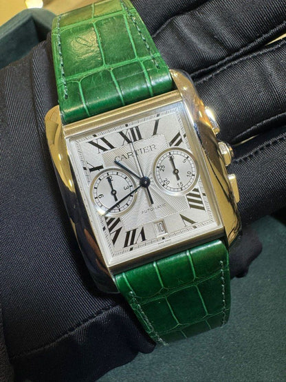 Cartier Tank MC Chrono Ref 3666 34.3mm X 44mm Full Set Auto